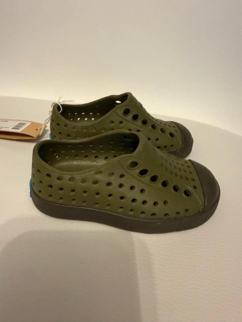 ☀️🌊Native Jefferson Kids Slip-On Shoes in Olive Green
